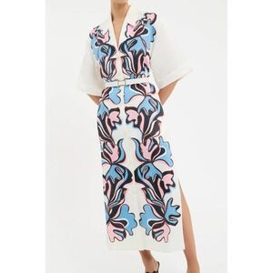 Rebecca Vallance "Barbados Breeze" Belted Midi Dress –AU 8 (US 4) MSRP $680 NWT